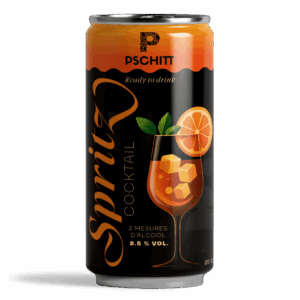Canette de cocktail Spritz Pschitt prête à boire.