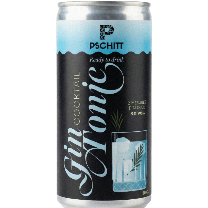 Canette de gin tonic PSCHITT 20 cl
